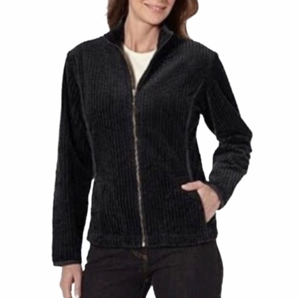Woolrich Kinsdale corduroy zip front jacket black M